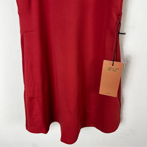 NEW Girlfriend Collective Naomi Active Workout Dress Shorts Lava Red Size Small - Picture 4 of 10